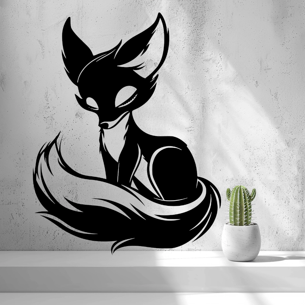 2d Fox Wall Art