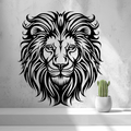 2d Lion Head Wall Art